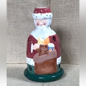 Villeroy And Boch Decolight Santa Claus Father Christmas Luminary Candle Holder